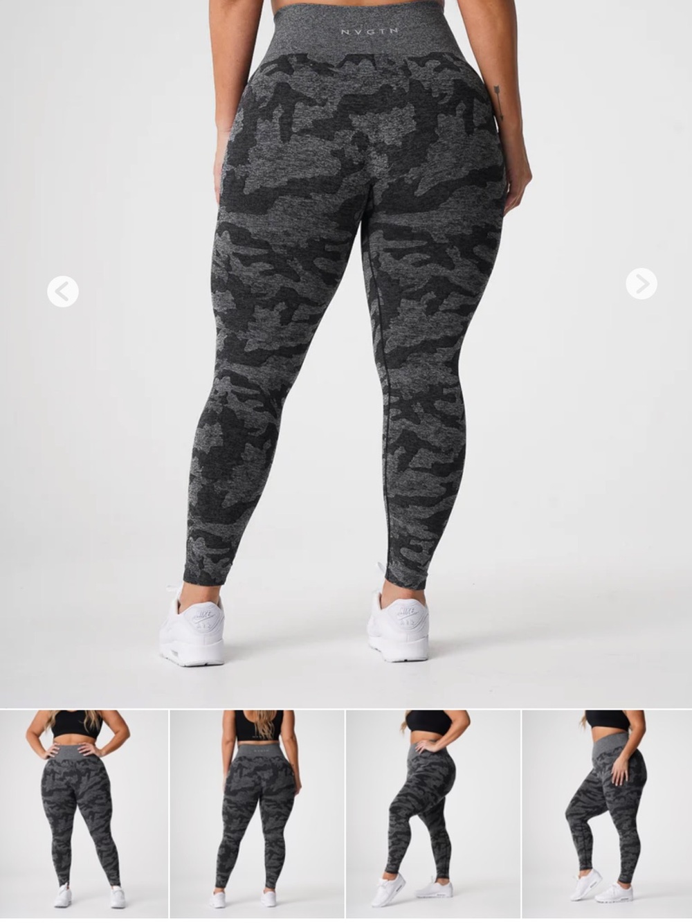 NVGTN Black Camo Seamless Leggings